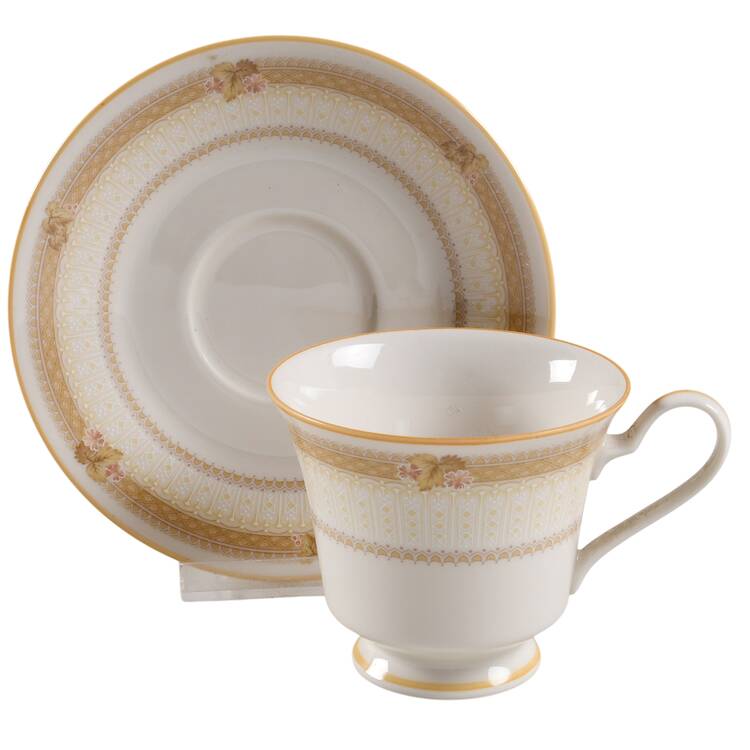Evansdale Footed Cup & Saucer Set