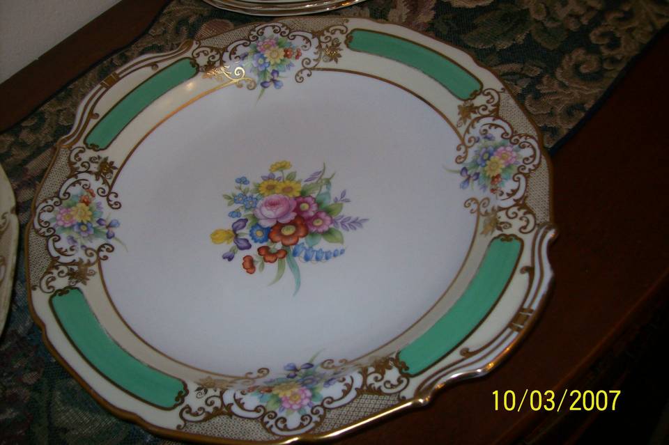 Evergold Handled Cake Plate