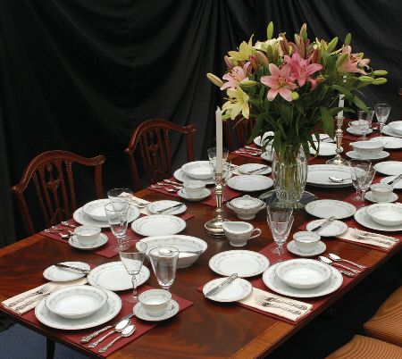 Fairmont (Platinum Trim) 54 Piece Estate Set