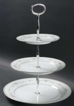 Fairmont (Platinum Trim) 3-Tiered Serving Tray (DP, SP, BB)