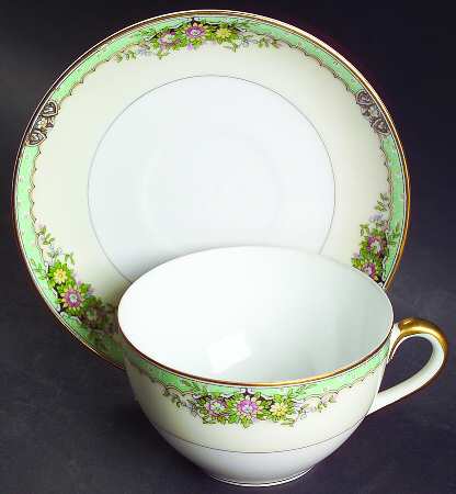 Fairmont (Gold Trim) Flat Cup & Saucer Set