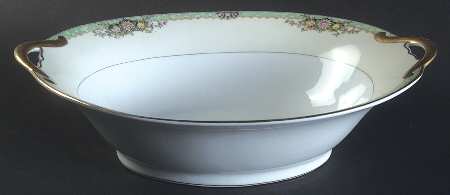 Fairmont (Gold Trim) 10" Oval Vegetable Bowl