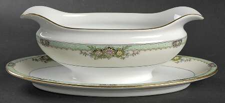 Fairmont (Gold Trim) Gravy Boat with Attached Underplate