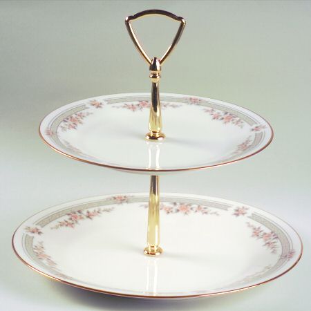Fairview 2 Tiered Serving Tray (Dinner & Salad Plate)