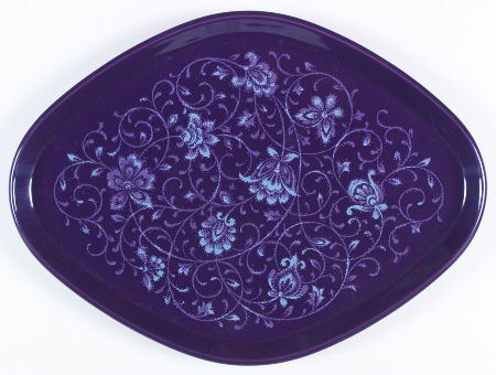 Fantasy Purple 14" Oval Serving Platter