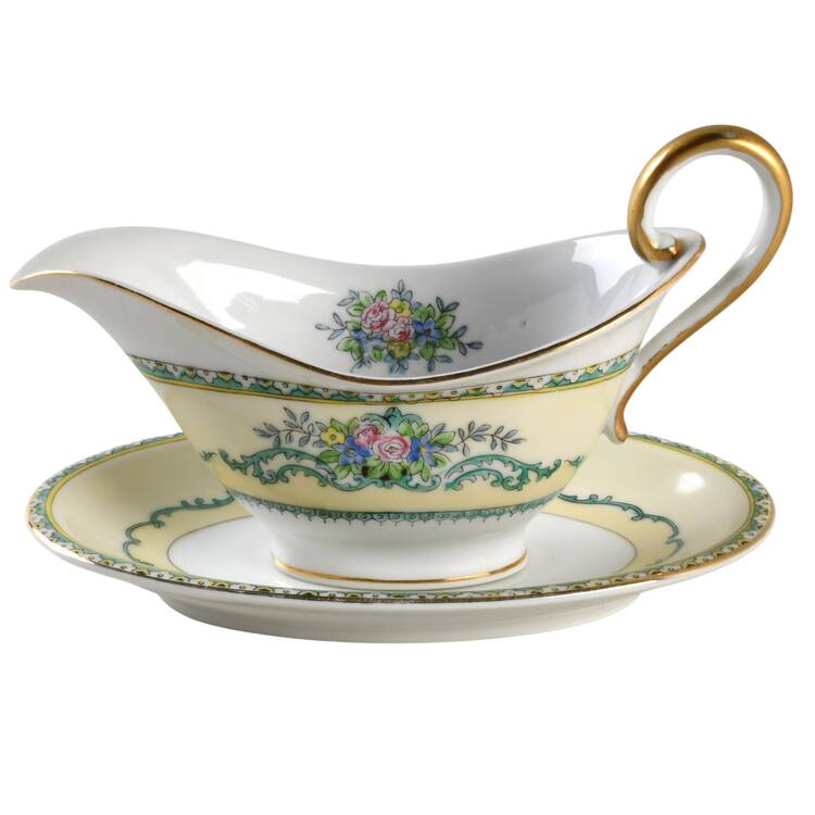 Felicia Individual Gravy Boat & Plate