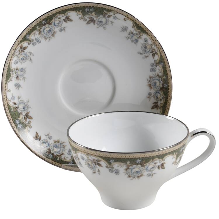 Fellicia Flat Cup & Saucer Set