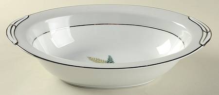 Fernwood 10" Oval Vegetable Bowl