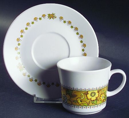 Festival Flat Cup & Saucer Set