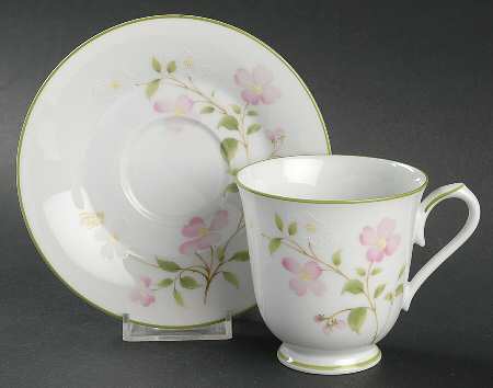 First Blush Footed Cup & Saucer Set