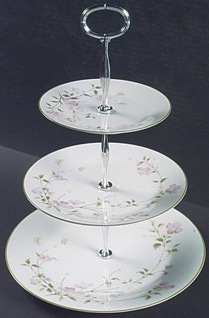 First Blush 13 7/8"-14 1/4" 3-Tiered Serving Tray(DP,SP,BB) HC