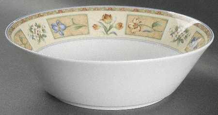 Fiesta Flowers 8" Round Vegetable Bowl