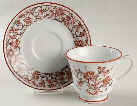 Firedance Footed Cup & Saucer Set