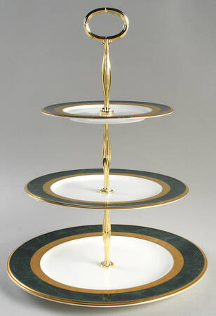 Fitzgerald 13 7/8"-14 1/4" 3-Tiered Serving Tray(DP,SP,BB) HC