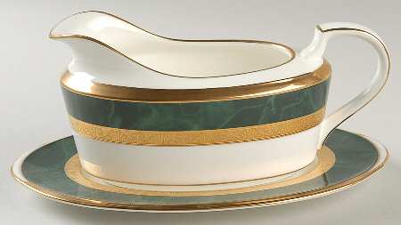 Fitzgerald Gravy Boat & Underplate (Relish/Butter) by Noritake