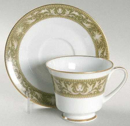 Flanders Footed Cup & Saucer Set