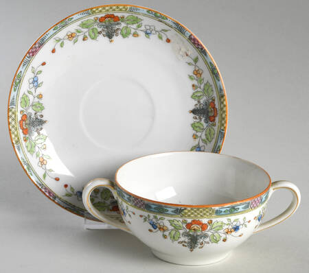 Florian Bassett Flat Bouillon Cup & Saucer