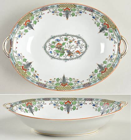 Florian Bassett 9" Oval Vegetable Bowl