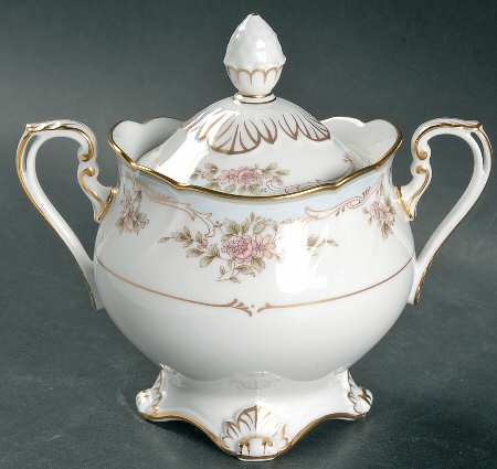 Floral Embrace Sugar Bowl & Lid