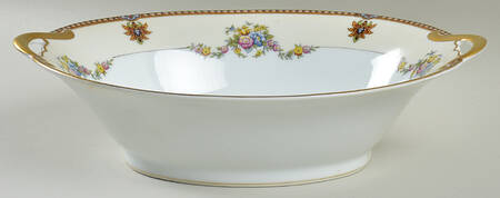 Fleurette 10" Oval Vegetable Bowl