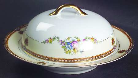 Fleurette Round Covered Butter