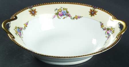 Fleurette 9" Oval Vegetable Bowl