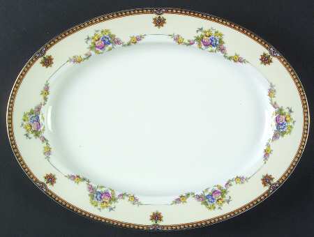 Fleurette 11" Oval Serving Platter