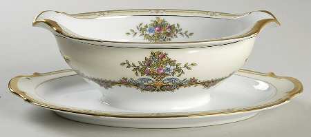 Fleury Gravy Boat with Attached Underplate