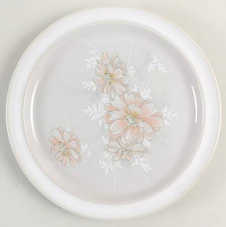 Floral Frost Salad Plate