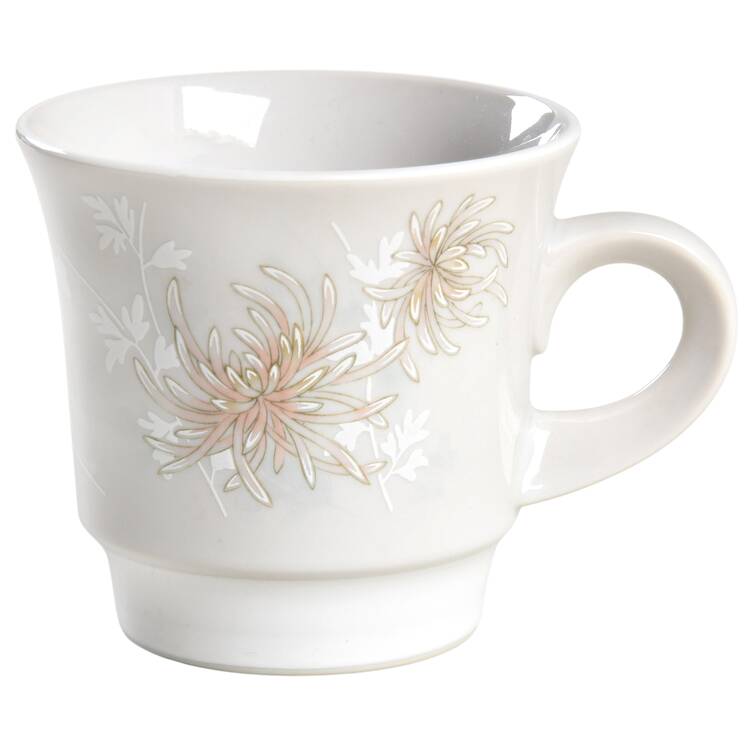 Floral Frost Flat Cup