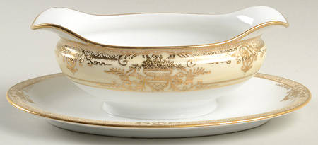 Fleurgold Gravy Boat with Attached Underplate