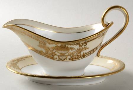 Fleurgold Individual Gravy Boat & Plate