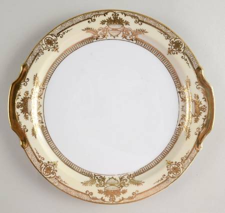 Fleurgold Handled Cake Plate