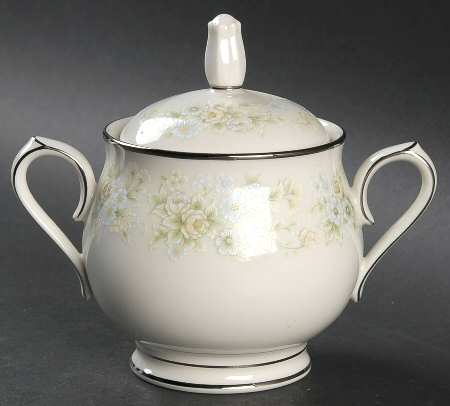 Flower Maid Sugar Bowl & Lid