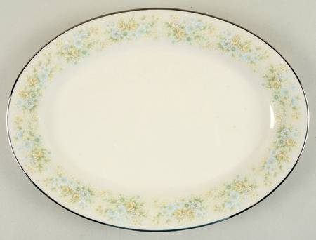 Flower Maid 14" Oval Serving Platter