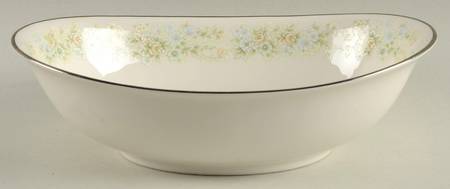 Flower Maid 9" Oval Vegetable Bowl