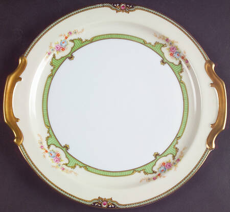 Floreal Handled Cake Plate