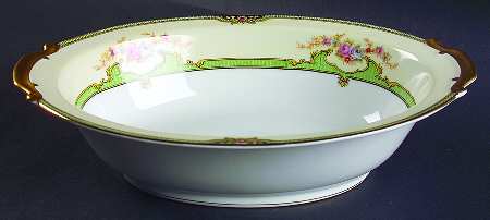 Floreal 10" Oval Vegetable Bowl
