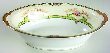 Floreal 9" Oval Vegetable Bowl