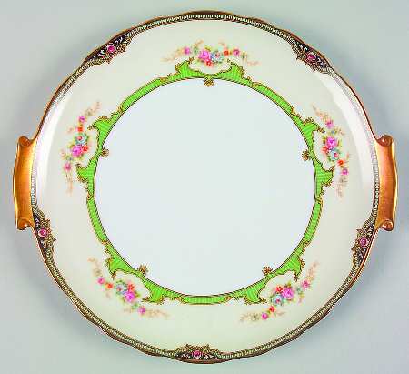 Floreal Handled Cake Plate