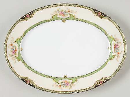 Floreal 10" Oval Serving Platter