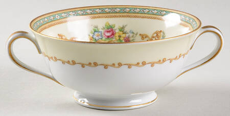 Flomar Footed Cream Soup Bowl