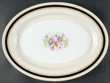 Flora 16" Oval Serving Platter