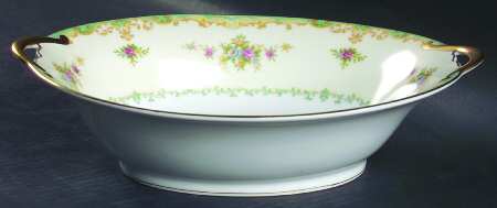 Floralia 10" Oval Vegetable Bowl