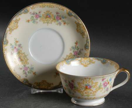 Floramay Footed Cup & Saucer Set