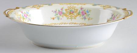 Floramay 10" Oval Vegetable Bowl
