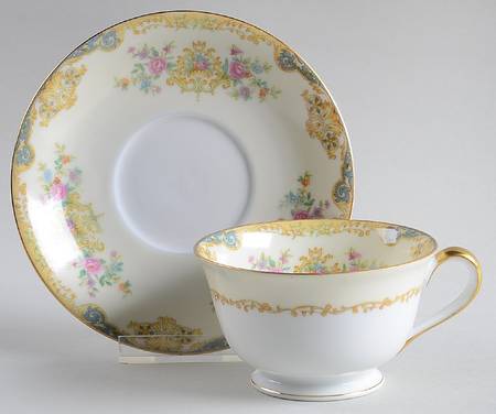 Floramay Footed Cup & Saucer Set