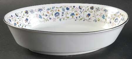 Floris 9" Oval Vegetable Bowl