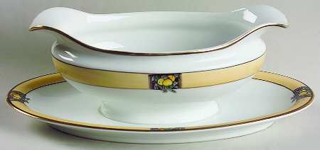 Florida Gravy Boat with Attached Underplate