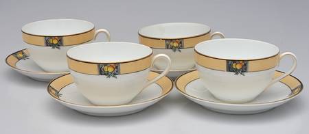 Florida Cup & Saucer Set - Set of 4